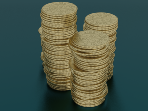 COINS GAME READY 3D MODEL Modelo 3D