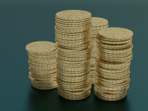 COINS GAME READY 3D MODEL Modelo 3D