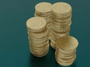 COINS GAME READY 3D MODEL Modelo 3D