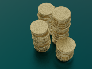 COINS GAME READY 3D MODEL Modelo 3D