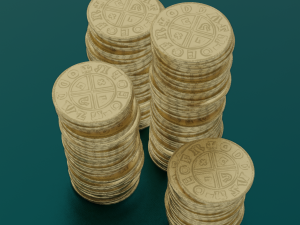 COINS GAME READY 3D MODEL Modelo 3D