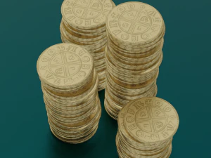 COINS GAME READY 3D MODEL 3D Model