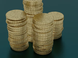 COINS GAME READY 3D MODEL 3D Model