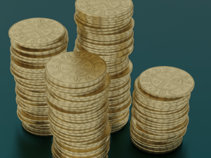COINS GAME READY 3D MODEL Modelo 3D