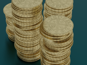 COINS GAME READY 3D MODEL Modelo 3D