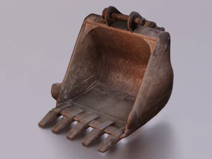 EXCAVATOR MACHINE PART LOW POLY GAMEREADY 3D Model