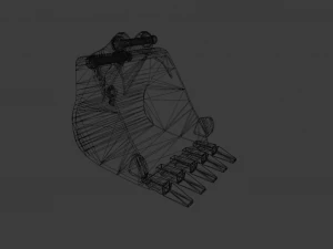 EXCAVATOR MACHINE PART LOW POLY GAMEREADY 3D Model