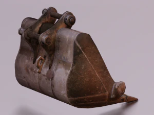 EXCAVATOR MACHINE PART LOW POLY GAMEREADY 3D Model