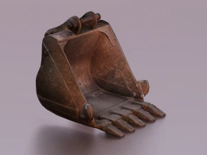 EXCAVATOR MACHINE PART LOW POLY GAMEREADY 3D Model
