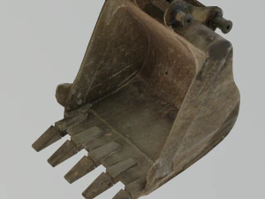EXCAVATOR MACHINE PART LOW POLY GAMEREADY 3D Model