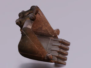 EXCAVATOR MACHINE PART LOW POLY GAMEREADY 3D Model