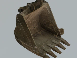 EXCAVATOR MACHINE PART LOW POLY GAMEREADY 3D Model