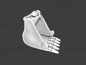 EXCAVATOR MACHINE PART LOW POLY GAMEREADY 3D Model