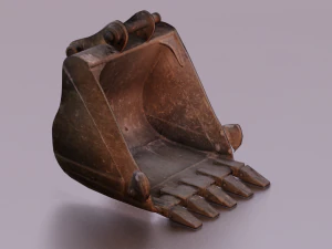 EXCAVATOR MACHINE PART LOW POLY GAMEREADY 3D Model