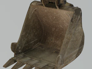 EXCAVATOR MACHINE PART LOW POLY GAMEREADY 3D Model