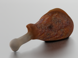 CHICKEN LEG LOW POLY GAMEREADY 3Dモデル