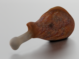 CHICKEN LEG LOW POLY GAMEREADY 3Dモデル