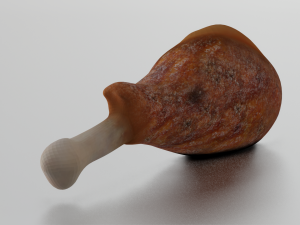CHICKEN LEG LOW POLY GAMEREADY 3Dモデル