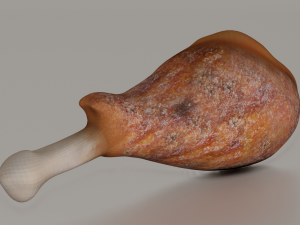 CHICKEN LEG LOW POLY GAMEREADY 3Dモデル