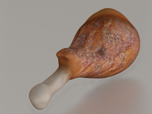 CHICKEN LEG LOW POLY GAMEREADY 3Dモデル