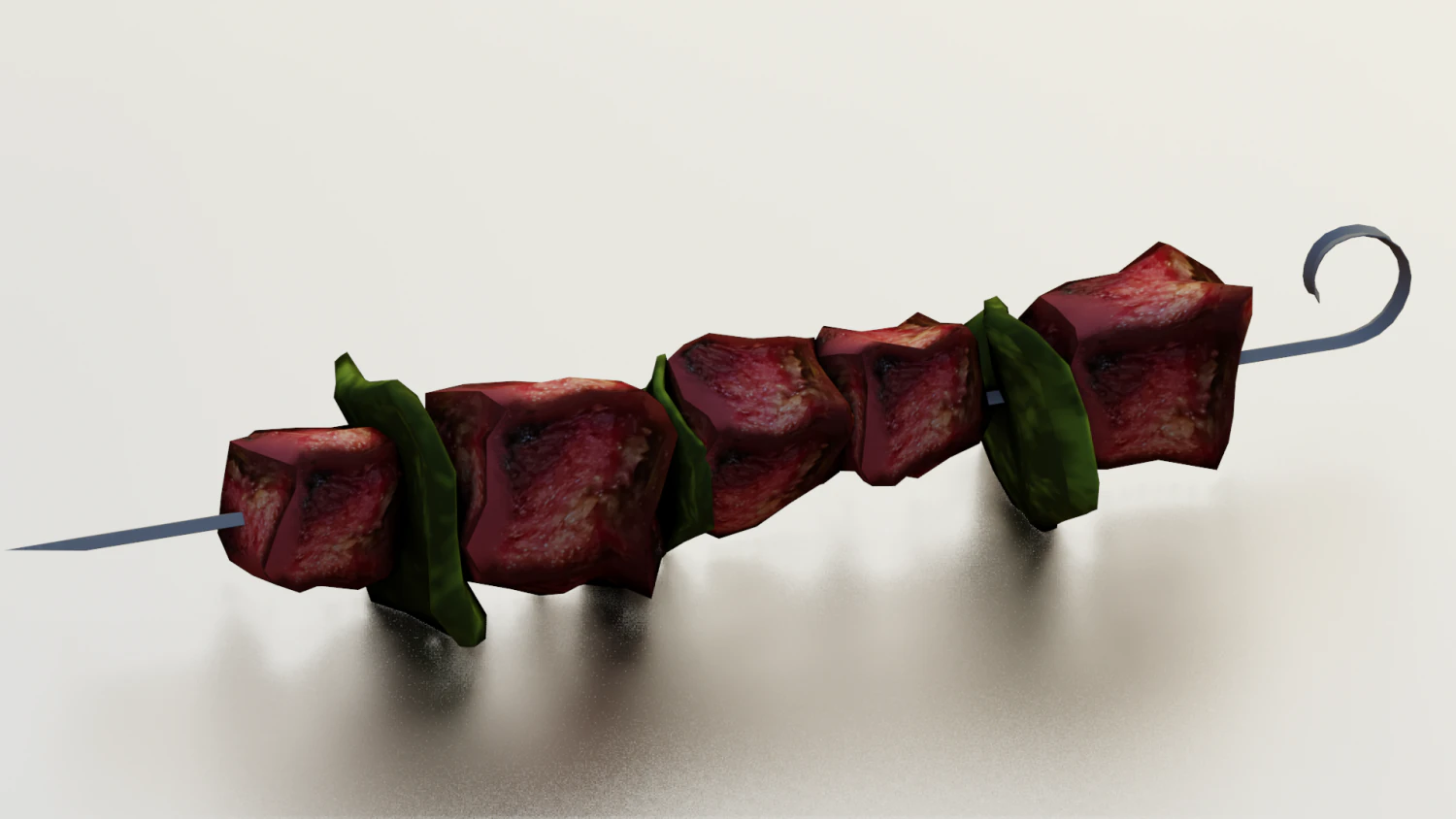 BARBEQUE LOW POLY GAMEREADY 3D Model .c4d .max .obj .3ds .fbx .stl .blend 