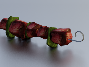 BARBEQUE LOW POLY GAMEREADY Modèle 3D