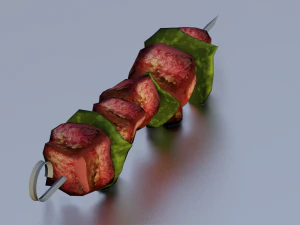 BARBEQUE LOW POLY GAMEREADY 3D Model