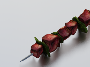 BARBEQUE LOW POLY GAMEREADY Modèle 3D