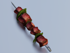 BARBEQUE LOW POLY GAMEREADY Modèle 3D