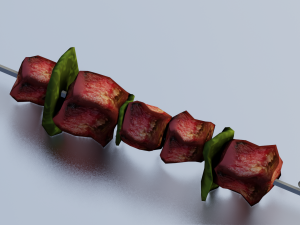 BARBEQUE LOW POLY GAMEREADY Modèle 3D