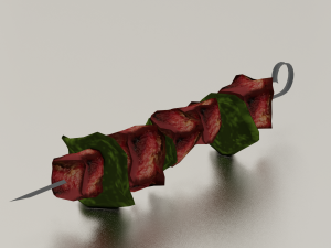 BARBEQUE LOW POLY GAMEREADY Modèle 3D