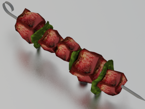 BARBEQUE LOW POLY GAMEREADY Modèle 3D