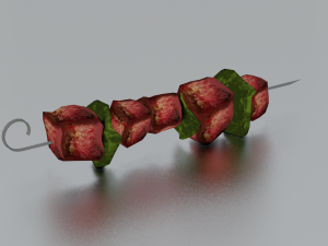 BARBEQUE LOW POLY GAMEREADY Modèle 3D