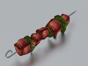 BARBEQUE LOW POLY GAMEREADY Modèle 3D