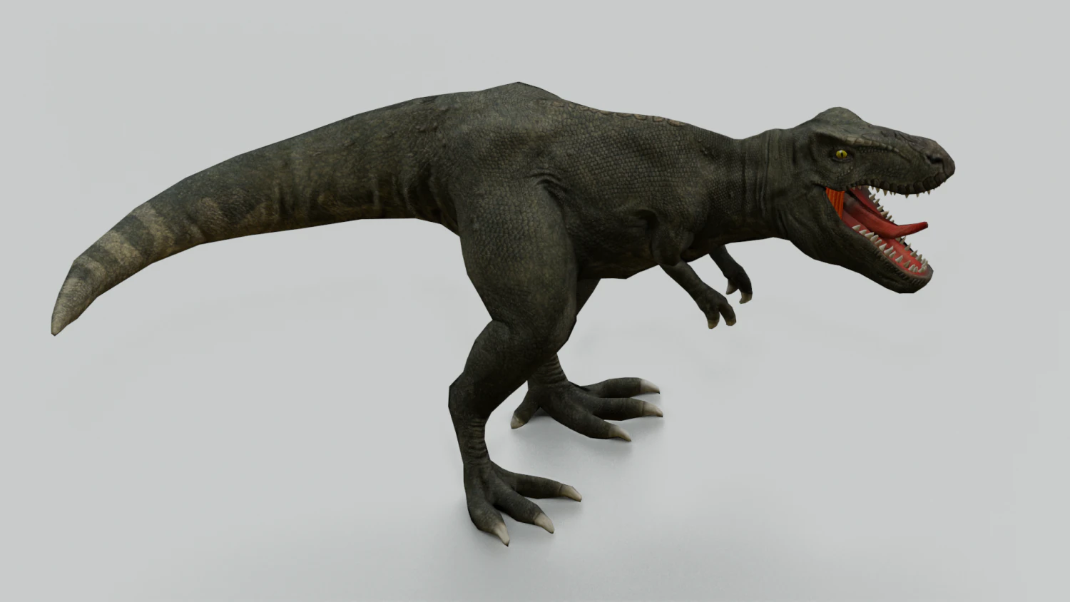 DINOSAUR LOW POLY GAMEREADY 3D Model .c4d .max .obj .3ds .fbx .stl .blend 
