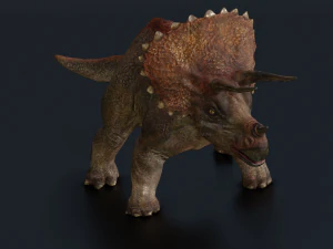 DINOSAURIO LOW POLI LISTO PARA EL JUEGO Modelo 3D