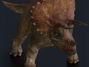 DINOSAURIO LOW POLI LISTO PARA EL JUEGO Modelo 3D