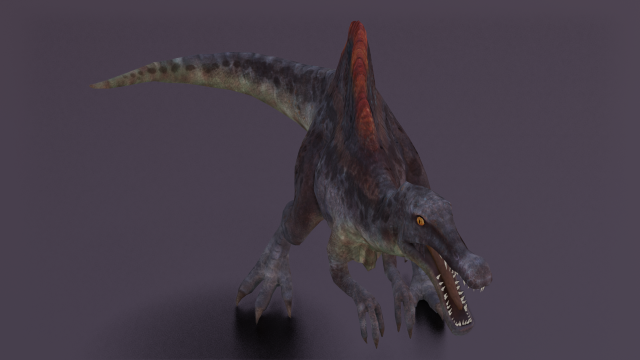 DINOSAUR LOW POLY GAMEREADY Modelo 3D .c4d .max .obj .3ds .fbx .stl .blend 