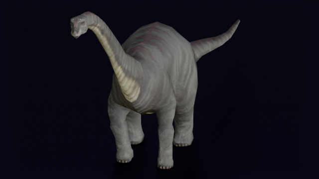 DINOSAUR LOW POLY GAMEREADY 3D Model .c4d .max .obj .3ds .fbx .stl .blend 