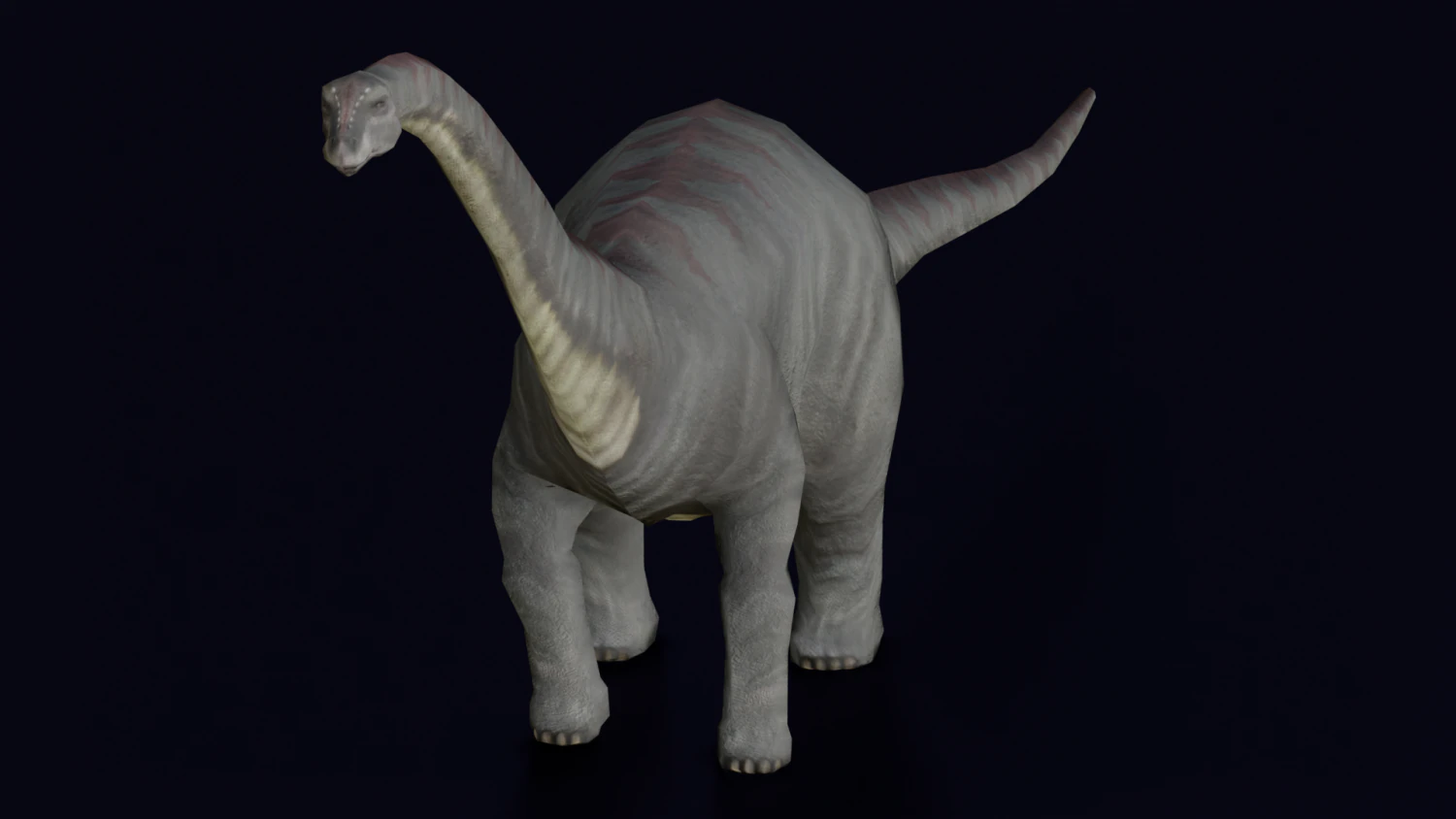 DINOSAUR LOW POLY GAMEREADY 3D Model .c4d .max .obj .3ds .fbx .stl .blend 