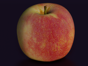 APPLE LOW POLY GAMEREADY 3D Model