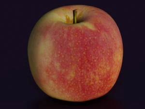 애플 로우 폴리 게임 준비 3D 모델