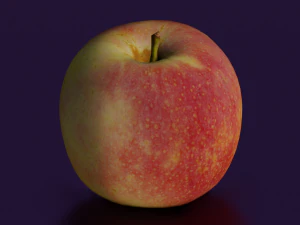 APPLE LOW POLY GAMEREADY 3D Model