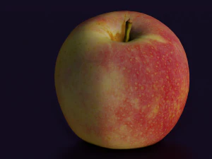 APPLE LOW POLY GAMEREADY 3D Model