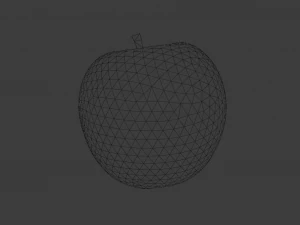 APPLE LOW POLY GAMEREADY 3D Model