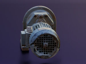 MOTOR LOW POLY GAMEREADY 3D Model