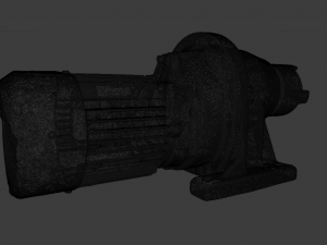 MOTOR LOW POLY GAMEREADY 3D Model