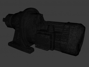 MOTOR LOW POLY GAMEREADY 3D Model