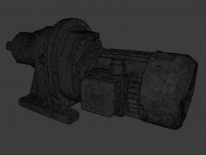 MOTOR LOW POLY GAMEREADY 3D Model