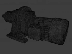 MOTOR LOW POLY GAMEREADY 3D Model